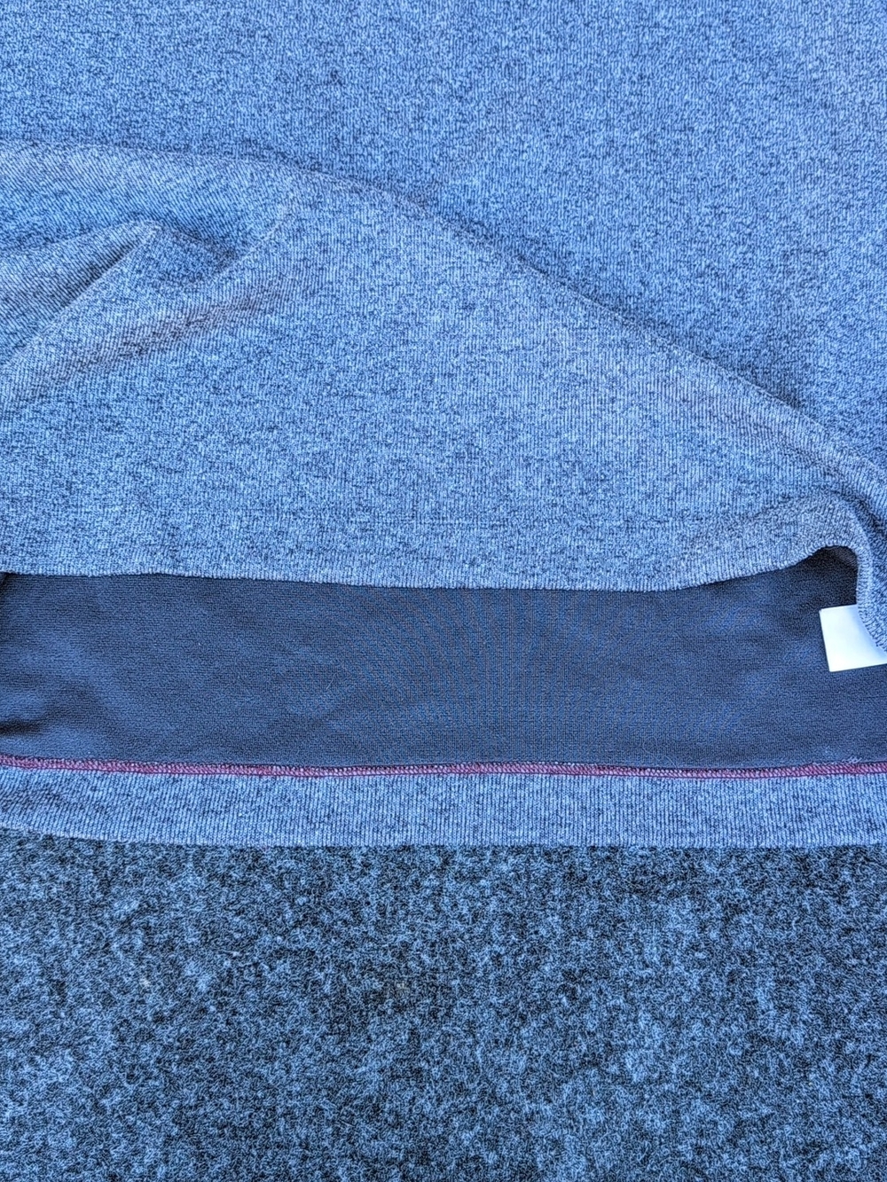 Rhone Sweater Mens Large Gray Commuter Quarter Zip Fleece Mock Casual Preppy - Picture 13 of 14
